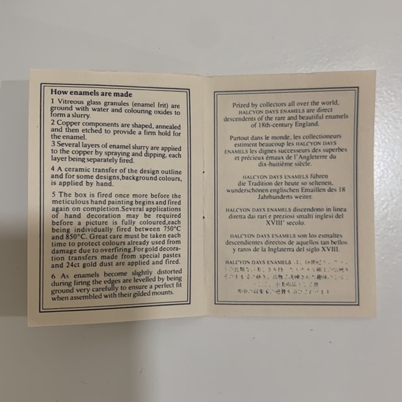 Enamel Trinket Box - Halycon Dave's - Picture 15 of 15